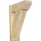 Ekena Millwork Traditional Slat Rough Sawn Outlooker, Douglas Fir, 8"W x 20"D x 28"H OUT08X20X28TRA06RDF - alternate 1